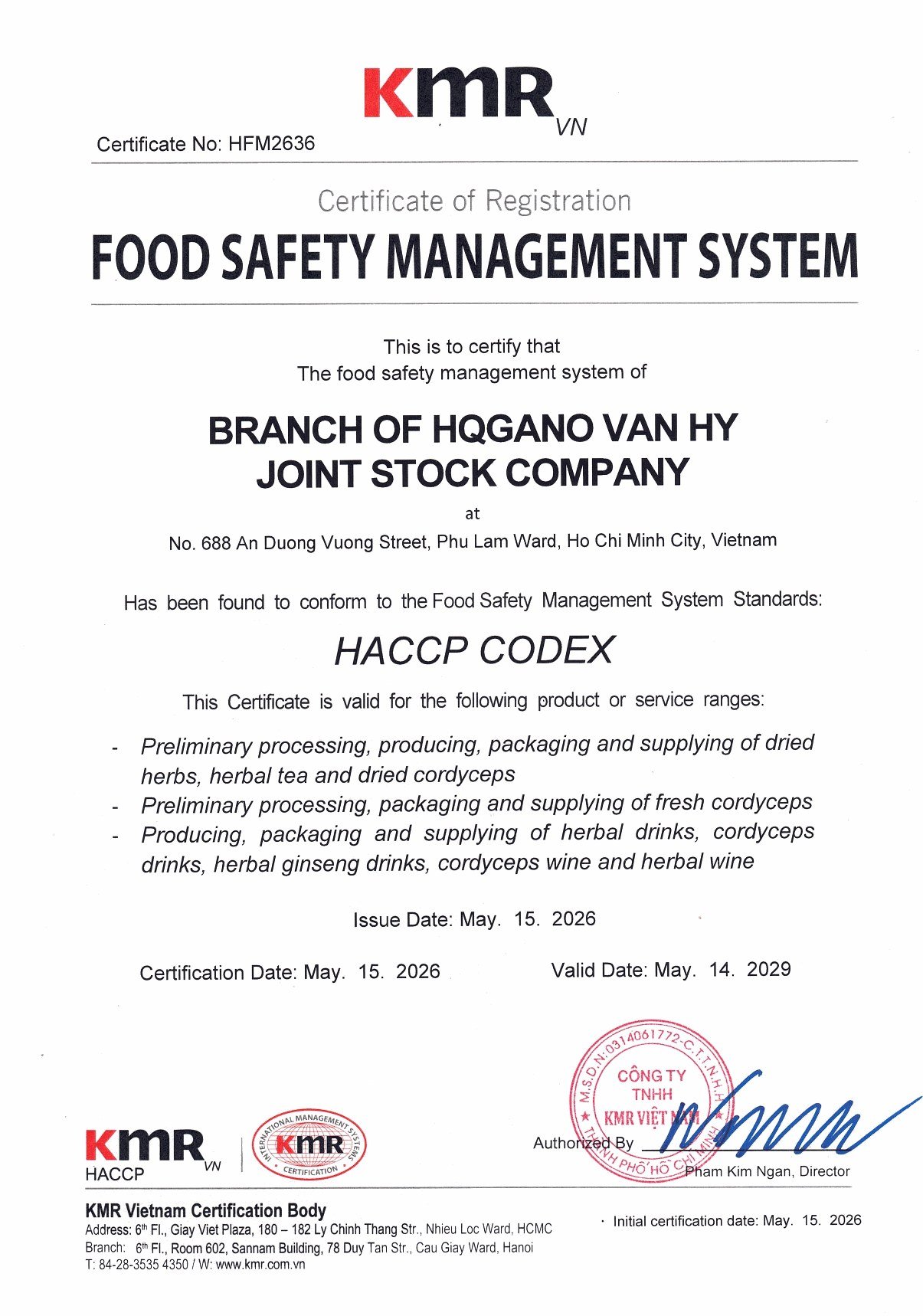 🔬 HACCP Codex